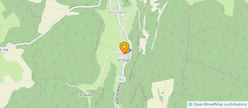 localisation de l'entreprise LE GRAND LEZARD VERT  BOUILLAND