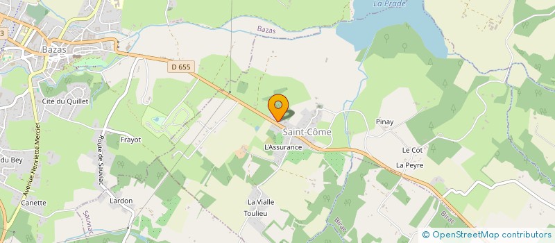 localisation de l'entreprise LE GRAND LOUVET  LIGNAN-DE-BAZAS