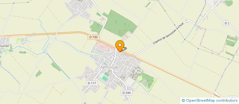 localisation de l'entreprise LE GRAND MARCHE  SEMUSSAC