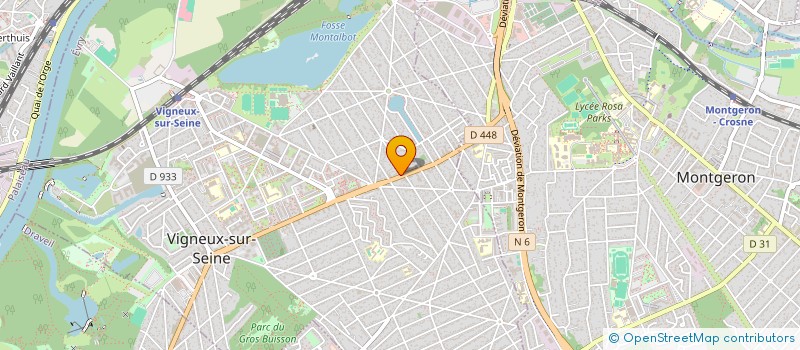 localisation de l'entreprise LE GRAND MARCHE DE VIGNEUX  VIGNEUX-SUR-SEINE