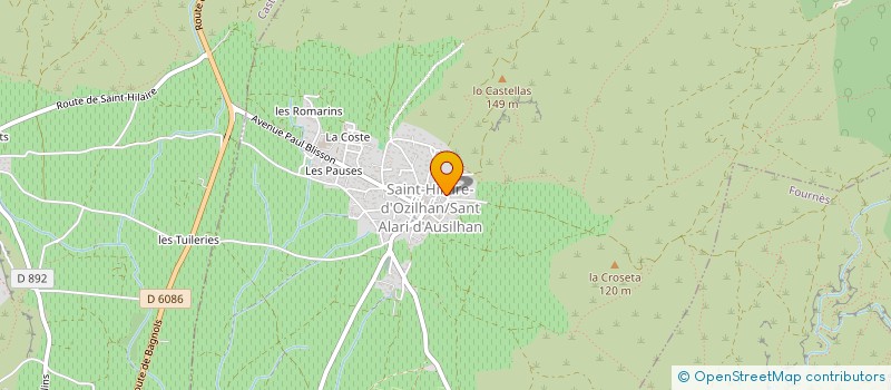 localisation de l'entreprise LE GRAND MAS  SAINT-HILAIRE-D'OZILHAN