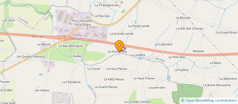 localisation de l'entreprise LE GRAND MAS  ETRELLES