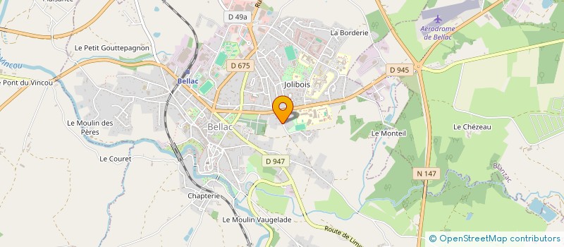 localisation de l'entreprise LE GRAND MAT à BELLAC
