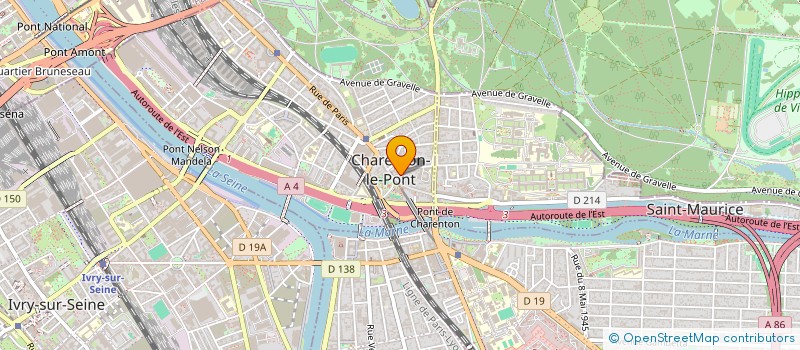 localisation de l'entreprise LE GRAND OVALE  CHARENTON-LE-PONT