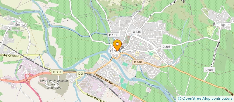 localisation de l'entreprise LE GRAND PACHA  TREBES