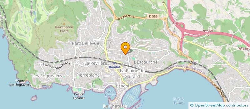 localisation de l'entreprise LE GRAND PALMIER à BANDOL