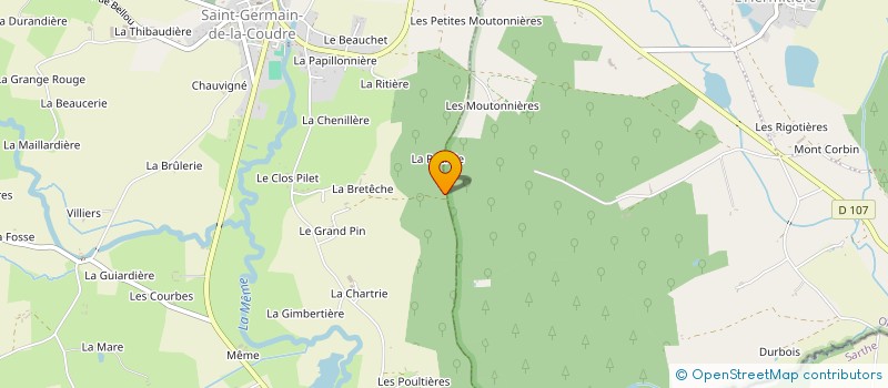 localisation de l'entreprise LE GRAND PARC à BELLOU-LE-TRICHARD