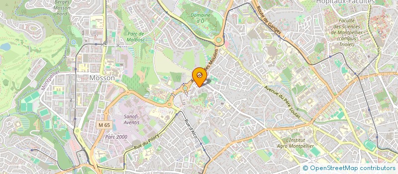 localisation de l'entreprise LE GRAND PARC AIGUELONGUE à MONTPELLIER
