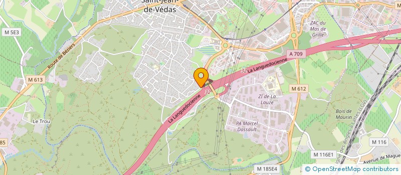 localisation de l'entreprise LE GRAND PARTAGE  SAINT-JEAN-DE-VEDAS