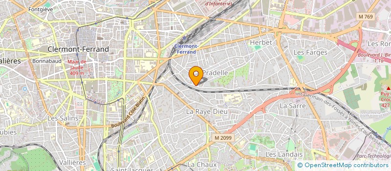 localisation de l'entreprise LE GRAND PIN 63  CLERMONT-FERRAND