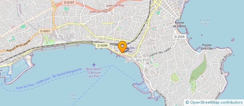 localisation de l'entreprise LE GRAND PIN BAR RESTAURANT  ANTIBES