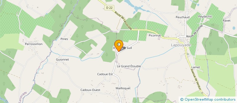 localisation de l'entreprise LE GRAND PORT  LAPOUYADE