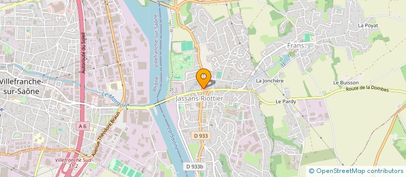 localisation de l'entreprise LE GRAND PRE à JASSANS-RIOTTIER
