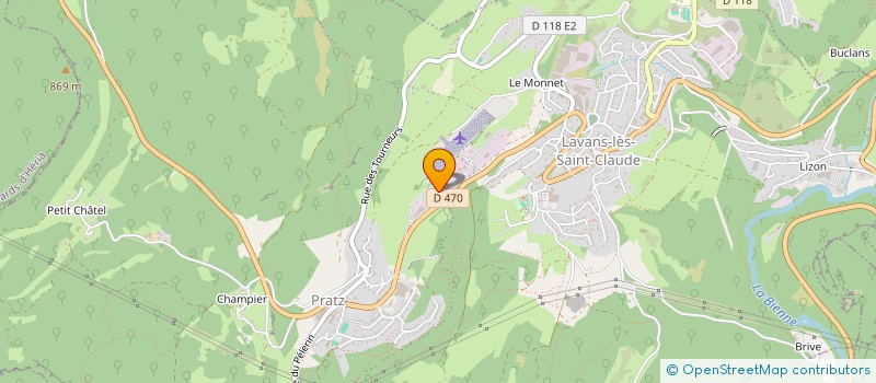 localisation de l'entreprise LE GRAND PRE  LAVANS-LES-SAINT-CLAUDE