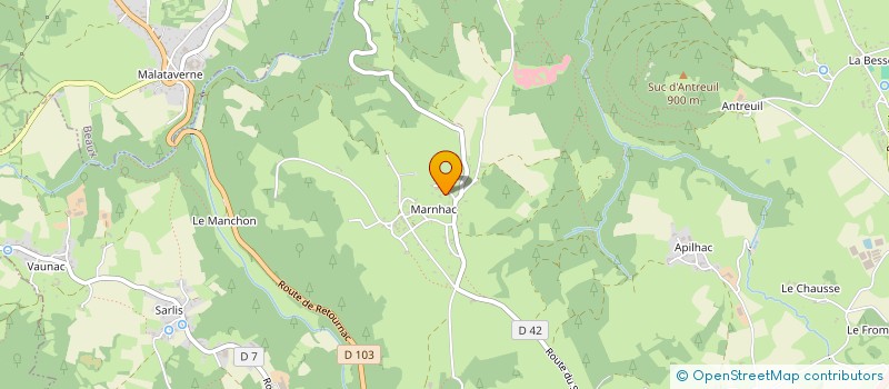 localisation de l'entreprise LE GRAND PRE  YSSINGEAUX