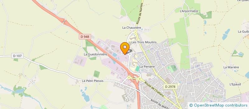 localisation de l'entreprise LE GRAND PRE  AIZENAY