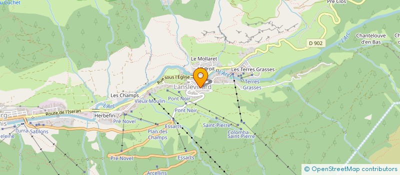 localisation de l'entreprise LE GRAND QUIST  VAL-CENIS