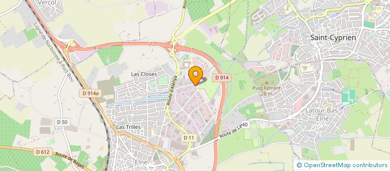 localisation de l'entreprise LE GRAND R  ELNE