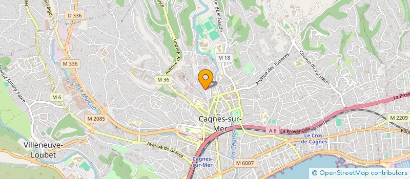 localisation de l'entreprise LE GRAND RATAGAZE CLUB INTERNATIONAL à CAGNES-SUR-MER