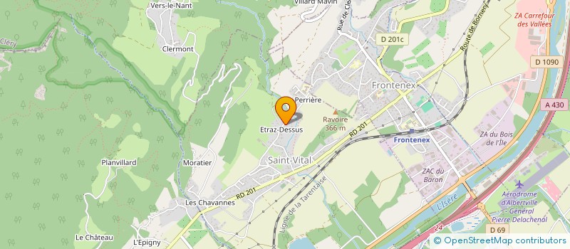 localisation de l'entreprise LE GRAND ROC  SAINT-VITAL