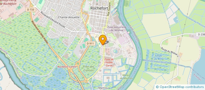 localisation de l'entreprise LE GRAND ROCHEFORT IMPRO CLUB  ROCHEFORT