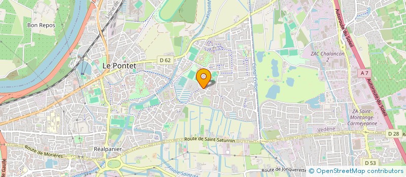 localisation de l'entreprise LE GRAND RUBAN  LE PONTET