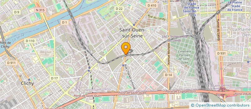 localisation de l'entreprise LE GRAND RUISSEAU à SAINT-OUEN-SUR-SEINE