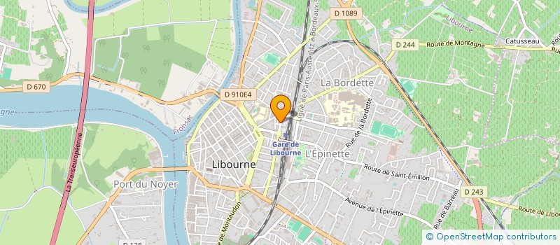 localisation de l'entreprise LE GRAND SALON DE COIFFURE DU LIBOURNAIS à LIBOURNE