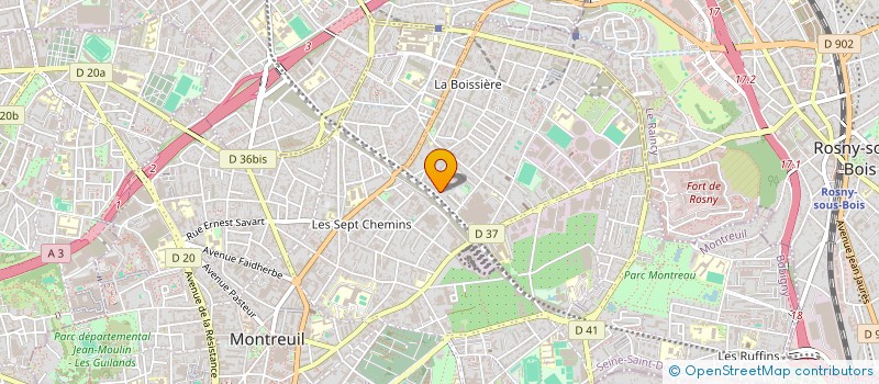 localisation de l'entreprise LE GRAND SOIR à MONTREUIL