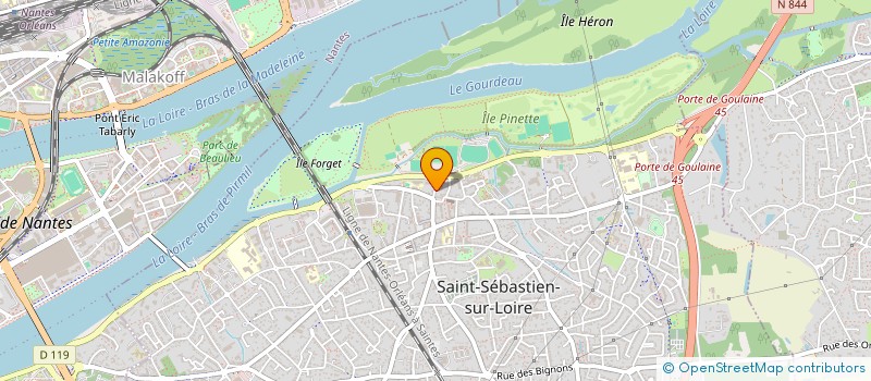 localisation de l'entreprise LE GRAND SOLEIL à SAINT-SEBASTIEN-SUR-LOIRE