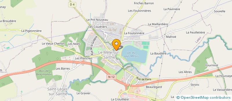 localisation de l'entreprise LE GRAND SOUFFLE à COULONGES-SUR-SARTHE