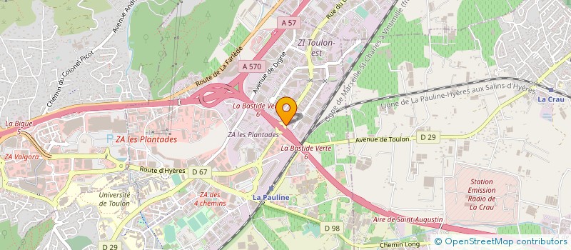 localisation de l'entreprise LE GRAND VAROIS TRANSPORTS  LA GARDE