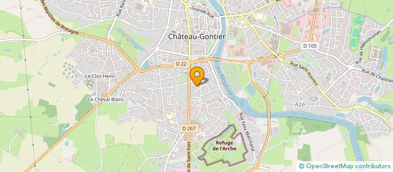 localisation de l'entreprise LE GRAND VENTON  CHATEAU-GONTIER-SUR-MAYENNE