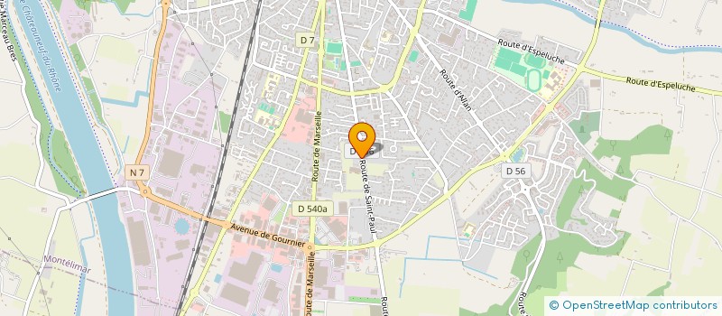 localisation de l'entreprise LE GRAND VEYMONT 26 à MONTELIMAR