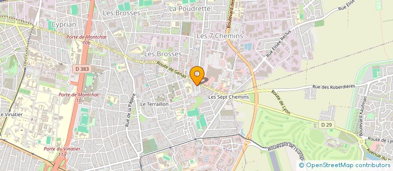 localisation de l'entreprise LE GRAND VOYAGE à BRON