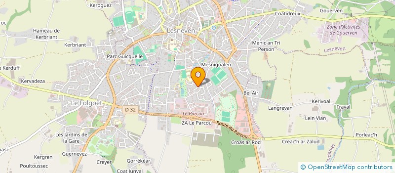 localisation de l'entreprise LE GRAND WEB  LESNEVEN