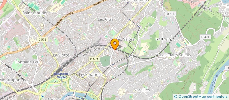 localisation de l'entreprise LE GRAND ZINC à BESANCON