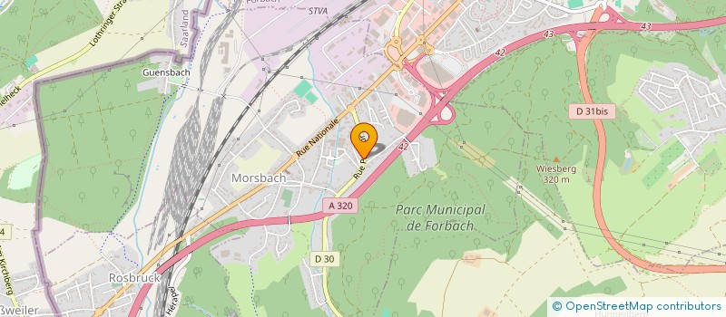 localisation de l'entreprise LE GRANG CERF  MORSBACH