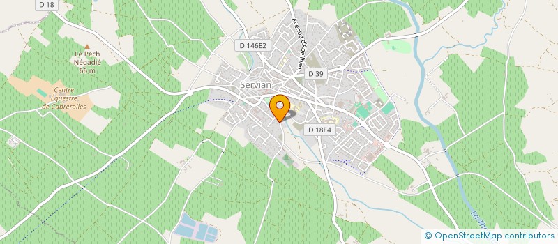 localisation de l'entreprise LE GRANGEOT DE LA VALMALLE à SERVIAN