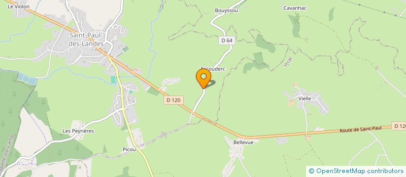 localisation de l'entreprise LE GRANJOU à SAINT-PAUL-DES-LANDES