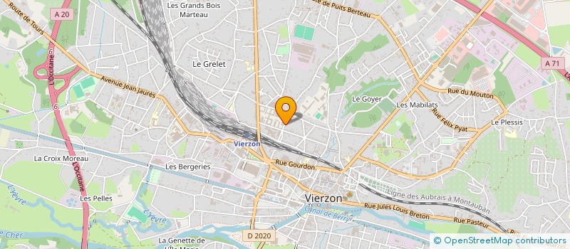 localisation de l'entreprise LE GRAPHORIUM  VIERZON