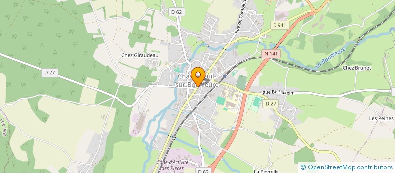 localisation de l'entreprise LE GRAS'GANTUA à CHASSENEUIL-SUR-BONNIEURE