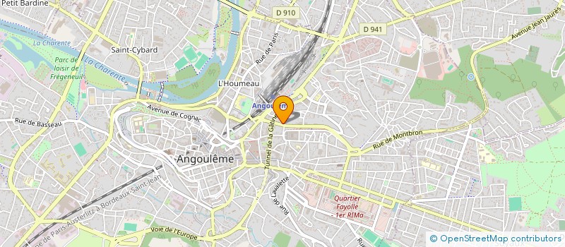 localisation de l'entreprise LE GRATIN à ANGOULEME