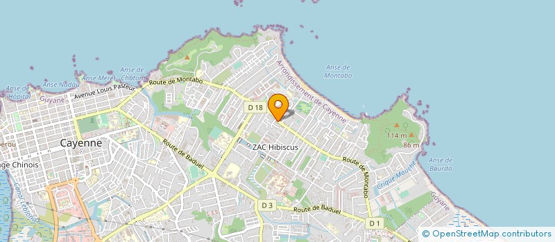 localisation de l'entreprise LE GRATIN D'OR à CAYENNE