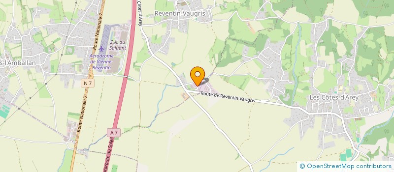 localisation de l'entreprise LE GRATON LYONNAIS à REVENTIN-VAUGRIS