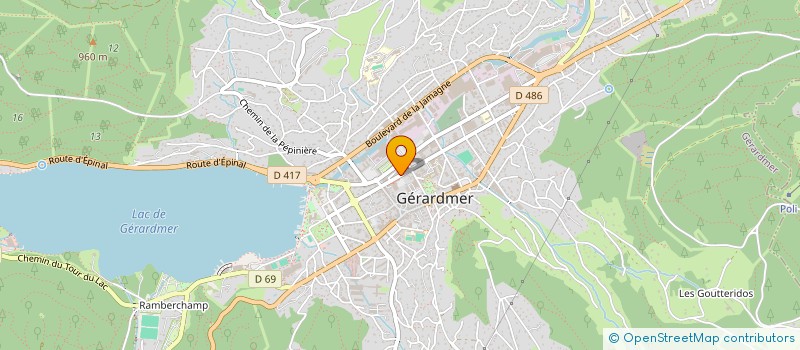 localisation de l'entreprise LE GRATTOIR à GERARDMER