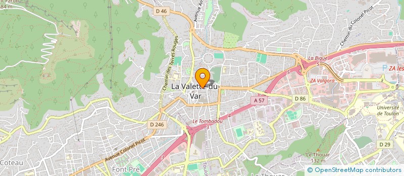 localisation de l'entreprise LE GRATYN'S à LA VALETTE-DU-VAR