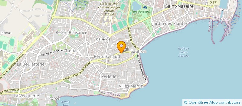 localisation de l'entreprise LE GRAVAIS  SAINT-NAZAIRE