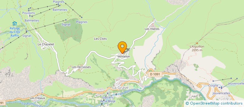 localisation de l'entreprise LE GRAVELOTTE PIERRE VANNARD  LA GRAVE