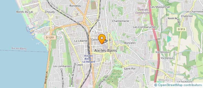 localisation de l'entreprise LE GRAZIELLA à AIX-LES-BAINS
